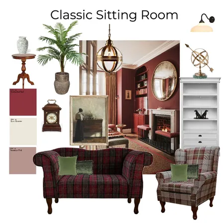 Classic Sitting Room Interior Design Mood Board by Ladybird on Style Sourcebook