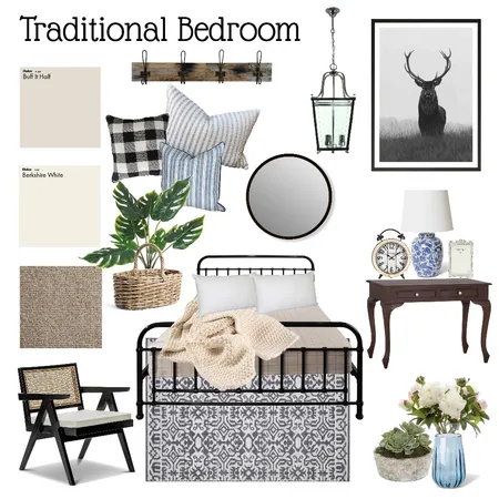Traditional Bedroom Interior Design Mood Board by Ladybird on Style Sourcebook