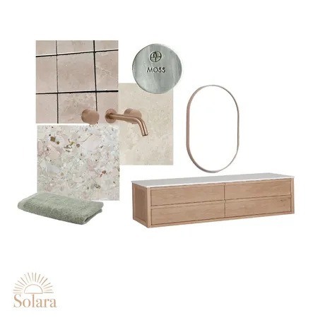 Solara - Girls Bathroom Interior Design Mood Board by Sage & Cove Interiors on Style Sourcebook