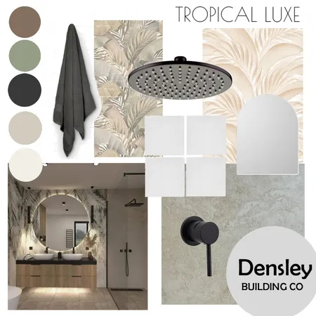 Tropical Luxe Interior Design Mood Board by densleybuildingco_