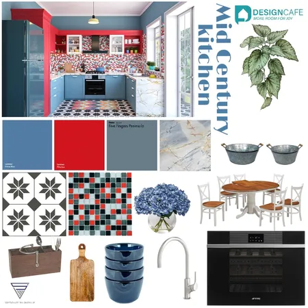 Mid century kitchen Interior Design Mood Board by harshada on Style Sourcebook