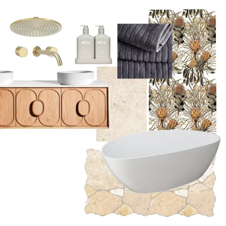 Coastal Bathroom Design Interior Design Mood Board by Ashlee Megan Design on Style Sourcebook