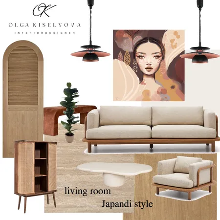 living room & style Japandi Interior Design Mood Board by Ольга Киселёва on Style Sourcebook