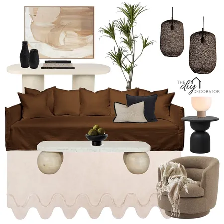 Neutral living Interior Design Mood Board by Thediydecorator