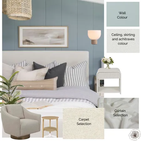 Modern Coastal Master Bedroom Interior Design Mood Board by Michelle Canny Interiors on Style Sourcebook