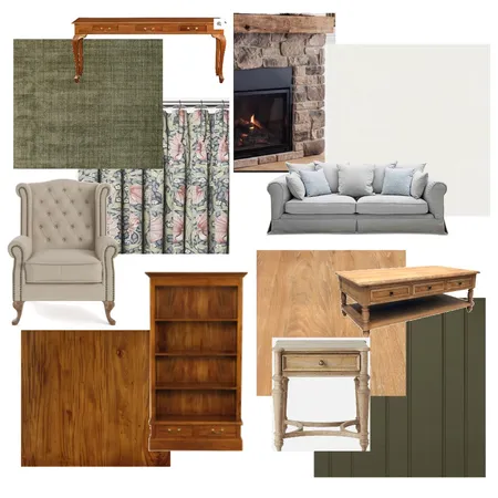 English cottage living room Interior Design Mood Board by sara