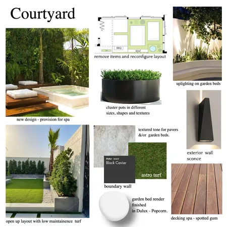 NE Courtyard Interior Design Mood Board by ONE CREATIVE on Style Sourcebook