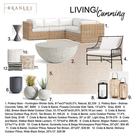 Cumming Outdoor Living #1 Interior Design Mood Board by Cindy S on Style Sourcebook