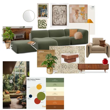 Living Room - MCM Interior Design Mood Board by Narene on Style Sourcebook