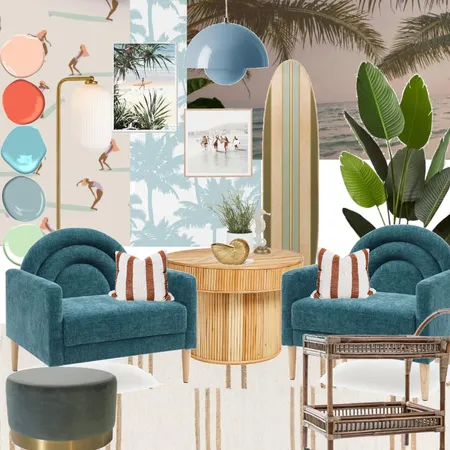 Retro Surf Interior Design Mood Board by Sulynn Interiors on Style Sourcebook