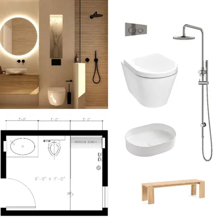 Hamdani Bath Interior Design Mood Board by Rafia Dadi on Style Sourcebook