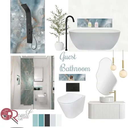 Guest bathroom downstairs the hills Interior Design Mood Board by dimakatso on Style Sourcebook