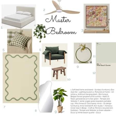 Master bed Interior Design Mood Board by laradehaan on Style Sourcebook
