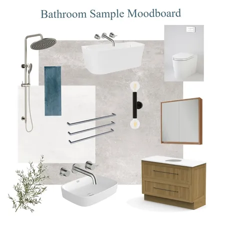 Contemporary Bathroom Sample Mood Interior Design Mood Board by RACHMCEACHRAN on Style Sourcebook