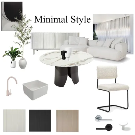minimal Interior Design Mood Board by MAHJOOBEH YAGHOOBI on Style Sourcebook