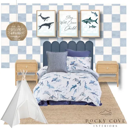 Deep Blue kids bedroom Interior Design Mood Board by Rocky Cove Interiors on Style Sourcebook