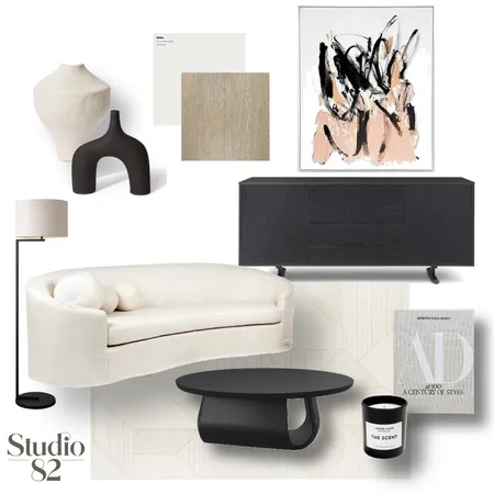 Contemporary Living Room Interior Design Mood Board by Studio 82 Interior Design on Style Sourcebook