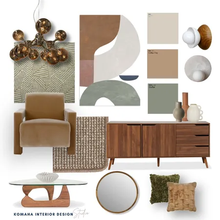 RETRO LIVING Interior Design Mood Board by Komaha Interior Design on Style Sourcebook