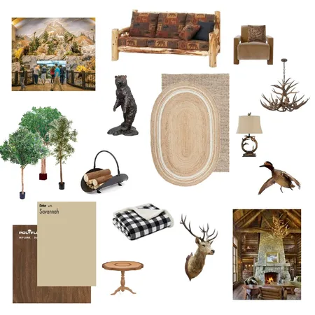 Cozy Cabin Hotel Interior Design Mood Board by Jenaa on Style Sourcebook