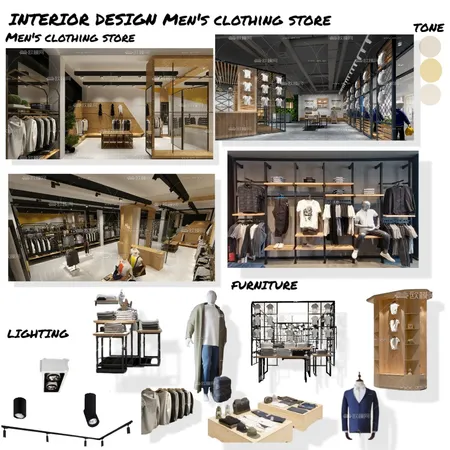 1محل ملابس رجالي تعديل Interior Design Mood Board by SHIMAA AA on Style Sourcebook