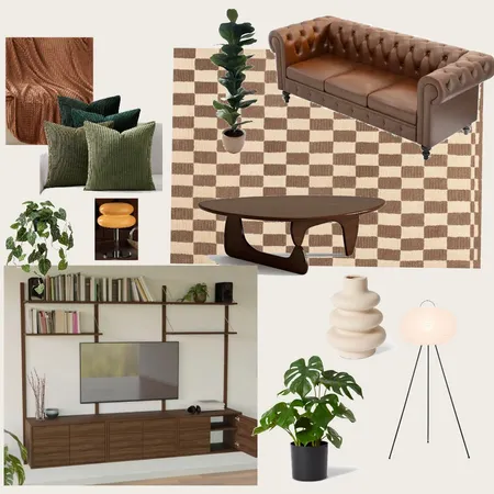 Earthy Modern Living Area Interior Design Mood Board by meginwonderlnd on Style Sourcebook