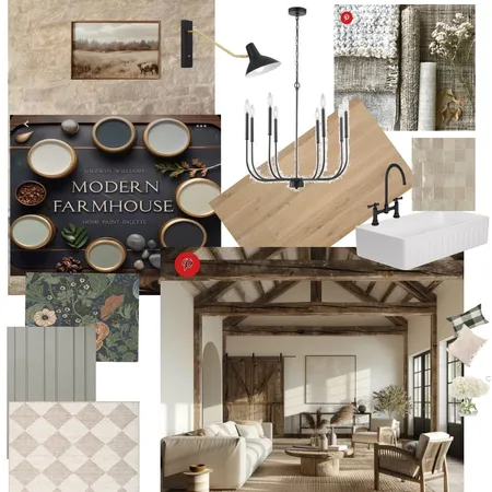 modern farmhouse Interior Design Mood Board by julie@jfm.ca on Style Sourcebook