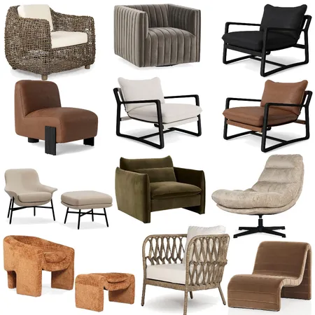 Accent Chairs Interior Design Mood Board by Styled Interior Design on Style Sourcebook