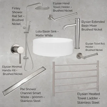 Ensuite fittings Interior Design Mood Board by Carlywinning on Style Sourcebook
