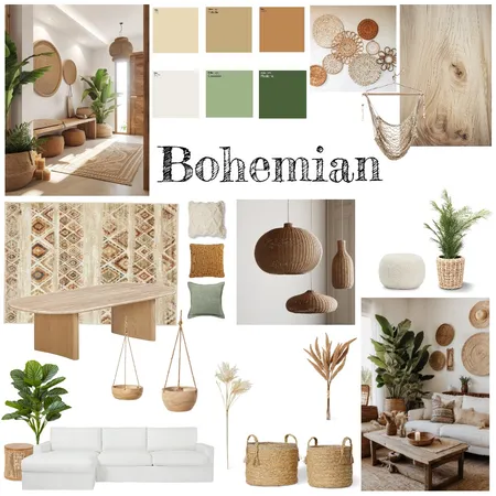 bohemian design style Interior Design Mood Board by Morgan Jenna Interiors on Style Sourcebook
