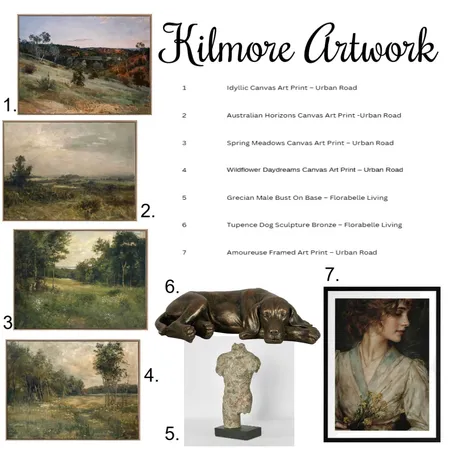 KILMORE ART Interior Design Mood Board by Oli's Aura on Style Sourcebook
