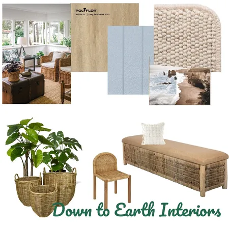 Coastal wicker Interior Design Mood Board by Down to Earth Interiors on Style Sourcebook