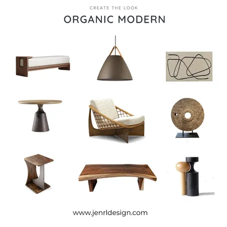 Organic Modern - Create the Look Interior Design Mood Board by JenRL Design on Style Sourcebook
