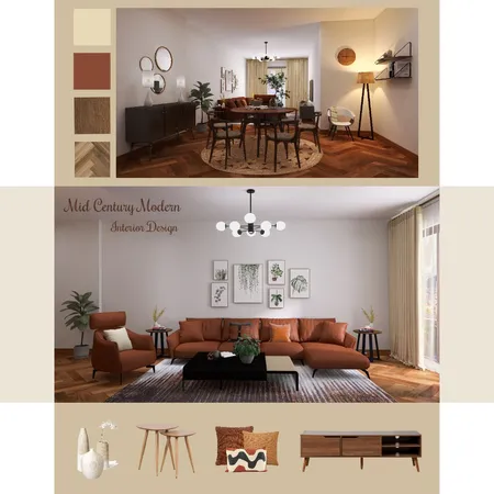 Mid Century Modern Interior Design Mood Board by Hamideh on Style Sourcebook