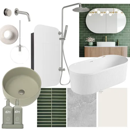 Guest Bathroom Interior Design Mood Board by bmcalister on Style Sourcebook