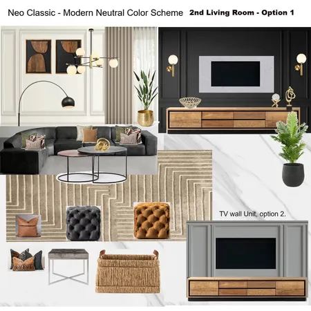2nd Living Room option with Grey existing Couch Interior Design Mood Board by Asma Murekatete on Style Sourcebook