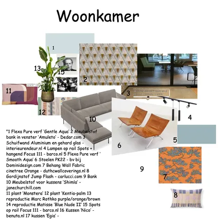 sampleboard woonkamer bij les 9 Interior Design Mood Board by Anneke Steffens on Style Sourcebook