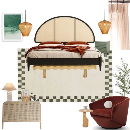 Rattan Bedroom inspo Interior Design Mood Board by C22 Studio on Style Sourcebook
