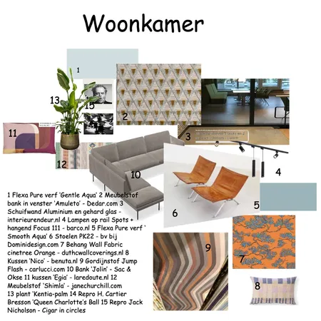 sampleboard woonkamer bij les 9 Interior Design Mood Board by Anneke Steffens on Style Sourcebook