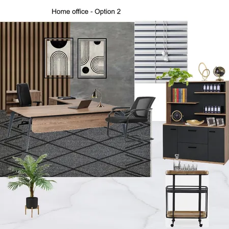 Home Office- Option 2 Interior Design Mood Board by Asma Murekatete on Style Sourcebook