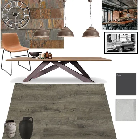 Industrial Dinning room Interior Design Mood Board by STUDIO M on Style Sourcebook