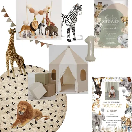 Douglas' 1st Birthday Interior Design Mood Board by Julie K on Style Sourcebook