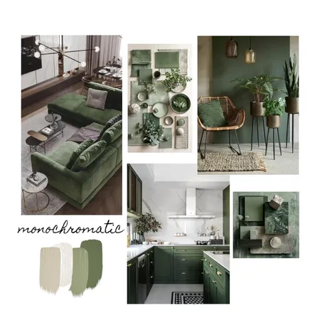 Monochromatic Interior Design Mood Board by ARCA Design & Architecture on Style Sourcebook