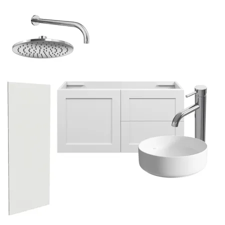 Chrome Bathroom Interior Design Mood Board by Zoe Katy on Style Sourcebook