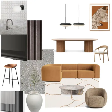 Lounge orange Interior Design Mood Board by JessSib on Style Sourcebook