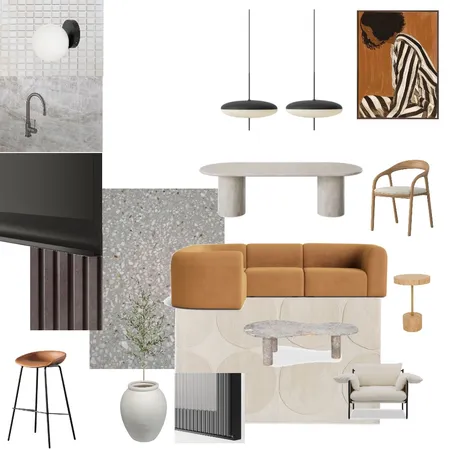 Lounge orange sofa v2 Interior Design Mood Board by JessSib on Style Sourcebook