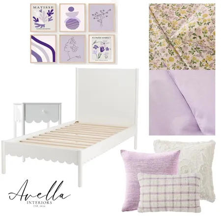 Girl’s Room - floral Interior Design Mood Board by Avella Interiors on Style Sourcebook