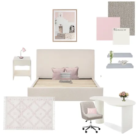 Mt Pleasant Pink bedroom version 2 Interior Design Mood Board by Amanda Lee Interiors on Style Sourcebook
