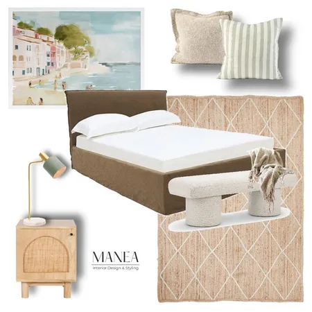 Warm Coastal Bedroom Interior Design Mood Board by Manea Interior Design & Styling on Style Sourcebook