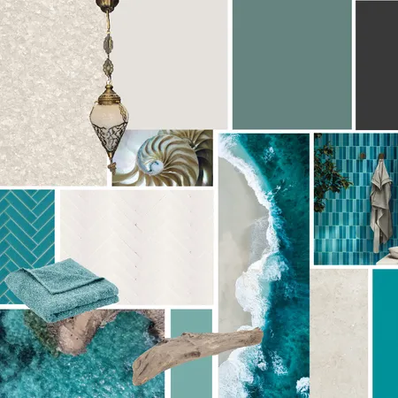 Gästebad L&K Braun Variante 2 Interior Design Mood Board by ROOM AND COLOR on Style Sourcebook