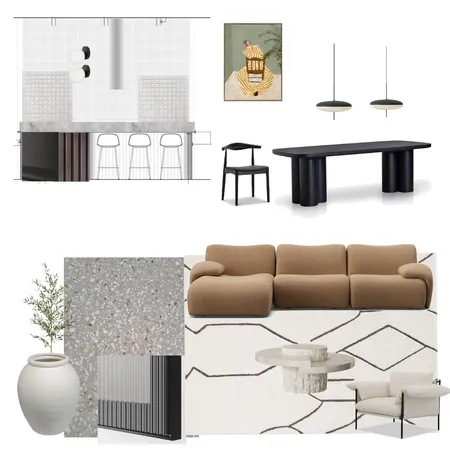 1977 sofa - sandstone dark Interior Design Mood Board by JessSib on Style Sourcebook